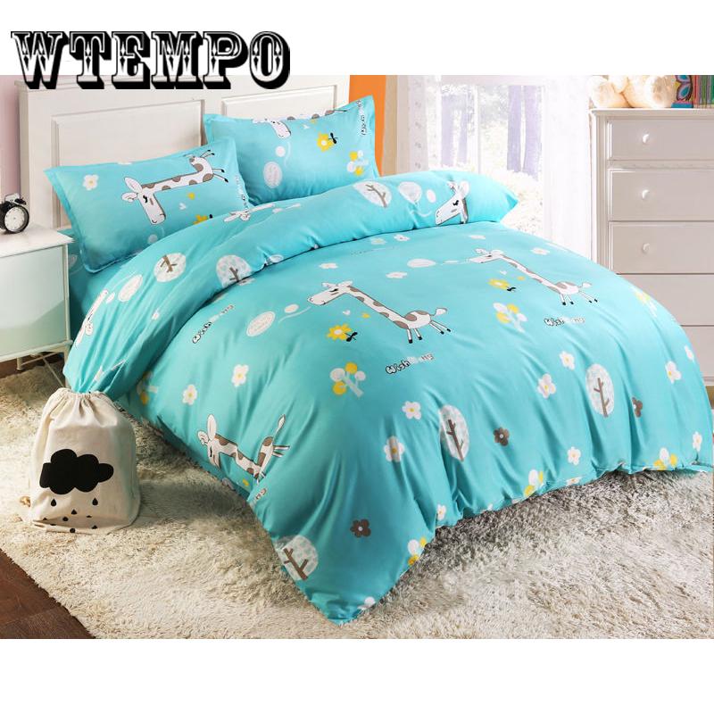 Brand 3pcs Bedding Set Bedclothes Soft Comforter Duvet Cover +Pillowcase Set Bed Line