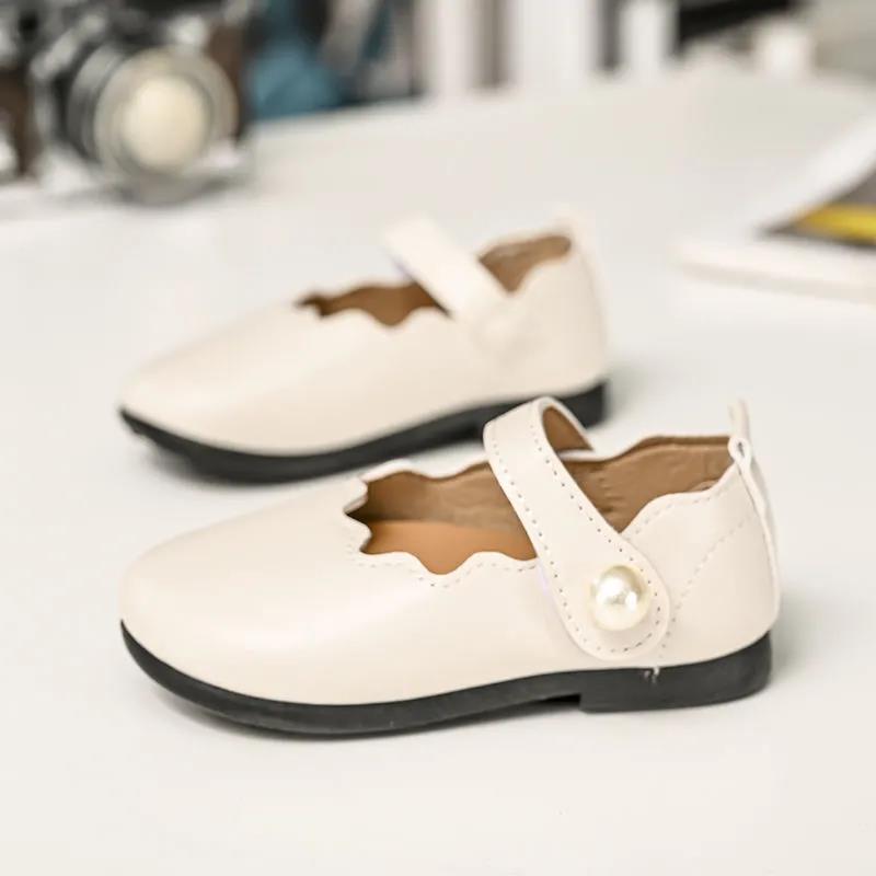 Girls Leather Shoes for Children Wedding Dress Princess Dance Shoes Kids Black Student Sandals Korean Fashion Performance Shoes