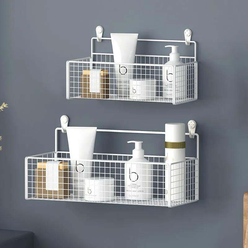 Metal Storage Housing Bathroom Kitchen Shampoo Spices Storage Frame Living Room Bedroom Storage Rack