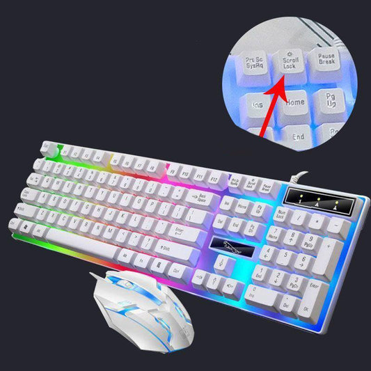 Backlit Keyboard Mouse Set Manipulator Feel Office Home Keyboard and Mouse Gaming Computer Notebook Keyboard and Mouse Set