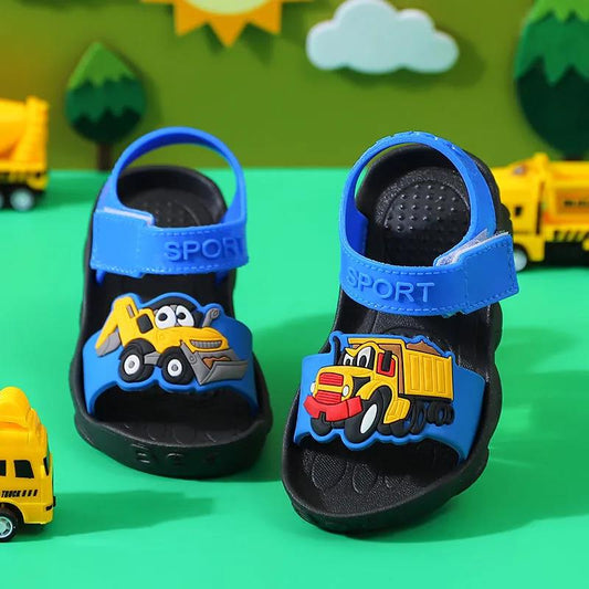 2021 Summer Boys Sandals Kid Sandals Children Shoes Cut-outs Rubber School Shoes Breathable Open Toe Casual Boy Sandal