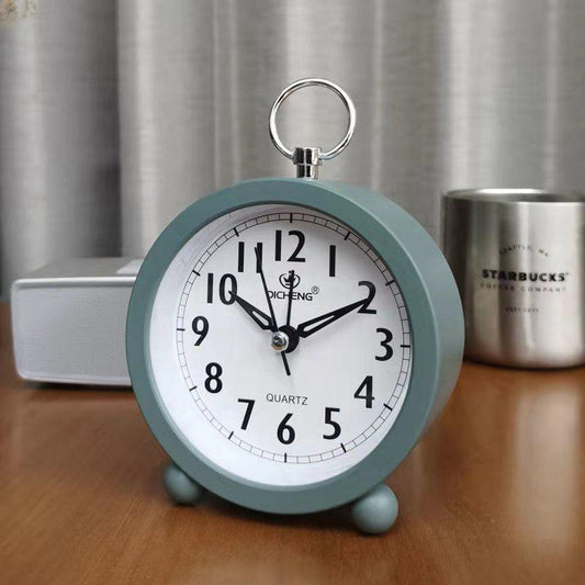 Alarm Clock Children Student Cartoon Mute Fashion Creative Bedside Alarm Table Dedicated Bedroom Desk Lazy Clock Desk Clock