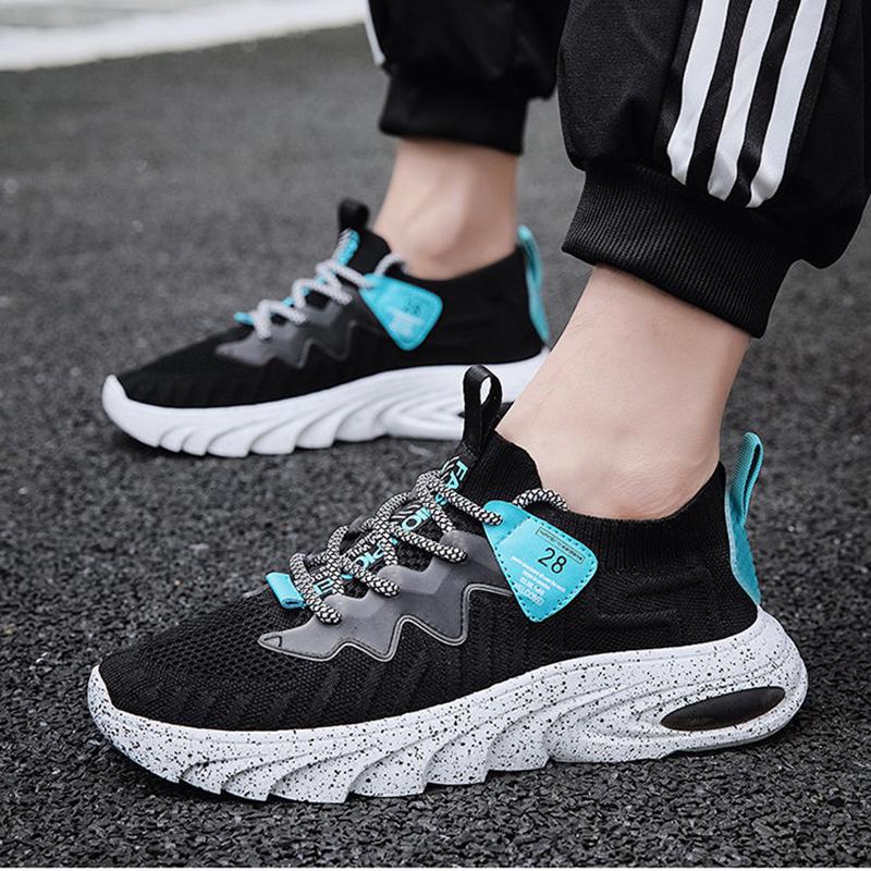 2020 Male Air Mesh Lace Up Wear-resistant Shoes Men Sneakers Tenis Masculino Breathable Casual No-slip Men Vulcanize Shoes