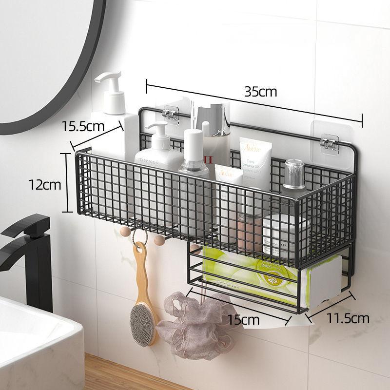 Bathroom Storage Rack Toiletries Storage Towel Rack Bathroom Cosmetics Storage Wall Rack Kitchen Condiment Storage Rack Kitchen Spice Rag Storage Rack