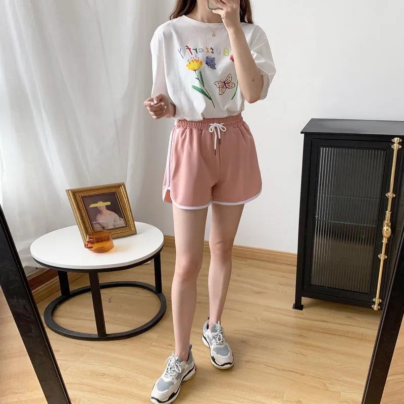 Sports Shorts Women's Summer Outer Wear Yoga Running Fitness Three-point Pants Home Pajama Pants Casual High Waist Loose Shorts Pants