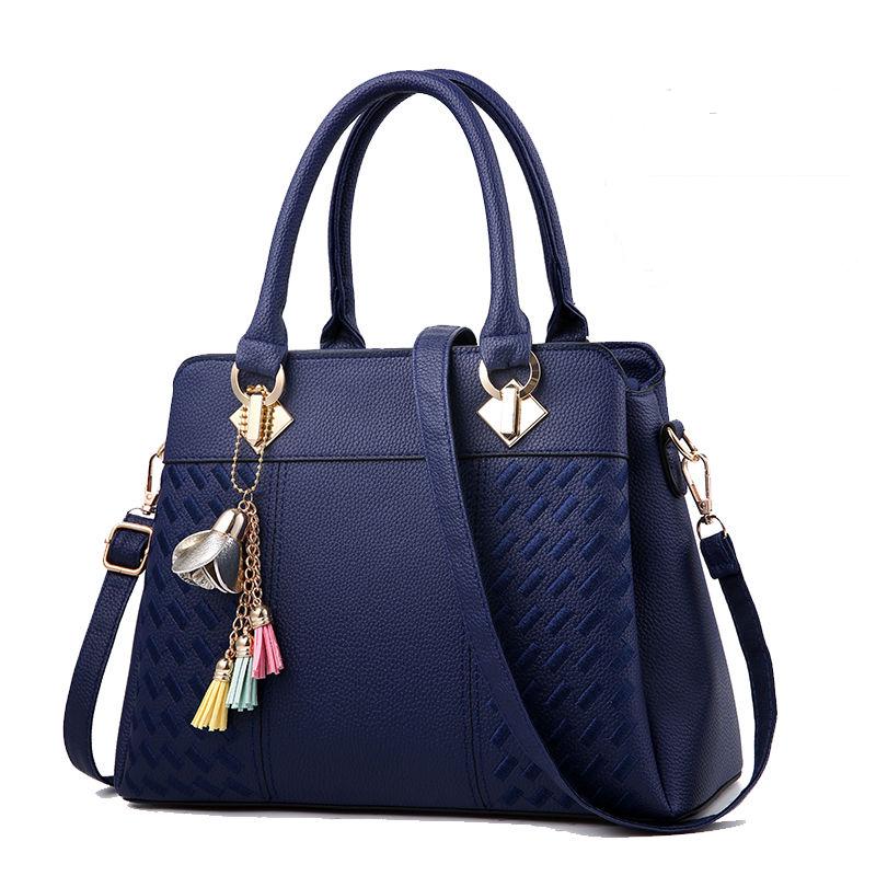 Patent leather bag Big capacity Woman bag European and American style Shoulder Handbag Trendy wild