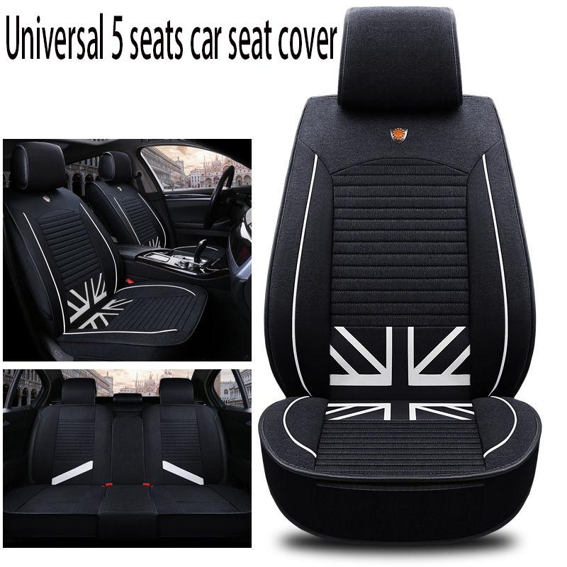 Auto Seat Cushion Leather 5 seats Universal Car seat cover Waterproof Car Seat Cover Universal 5 set