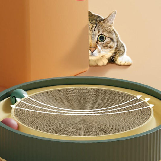 Cat Scratching Board Claw Grinder Cat Nest Claw Mat Not Drop Crumbs Corrugated Paper Cat Scratching Basin Vertical Cat Toy