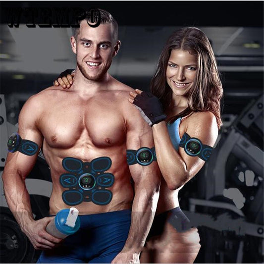 EMS Wireless Muscle Stimulator Smart Fitness Abdominal Training Device Slimming Belt Unisex Men