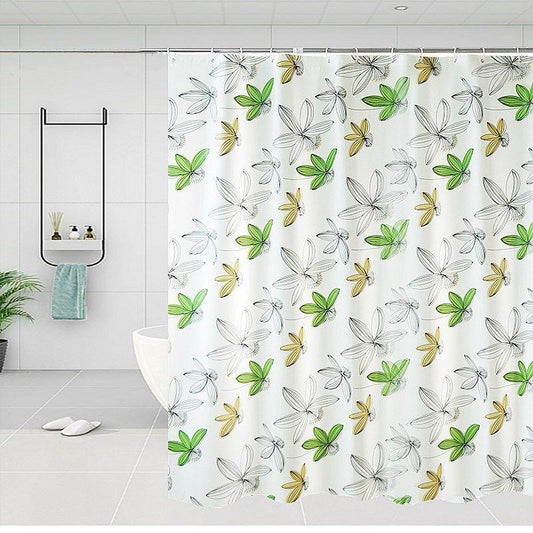 Bathroom Thickened Shower Curtain Cloth Waterproof and Mildew Proof Shower Curtain Bathroom Partition Curtain Curtain