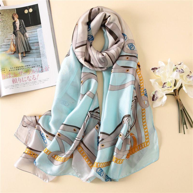 Silk Scarves Women Long Stole Hijab Shawl Pashmina Scarf Wrap Tassel Glitter Gift