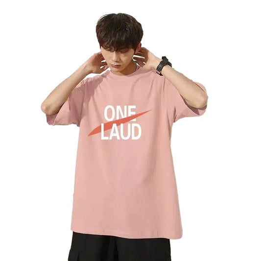 Summer Solid Color Short-sleeved T-shirt Men's Tide Brand Pure Cotton Half-sleeved Loose T-shirt All-match Boy Clothes