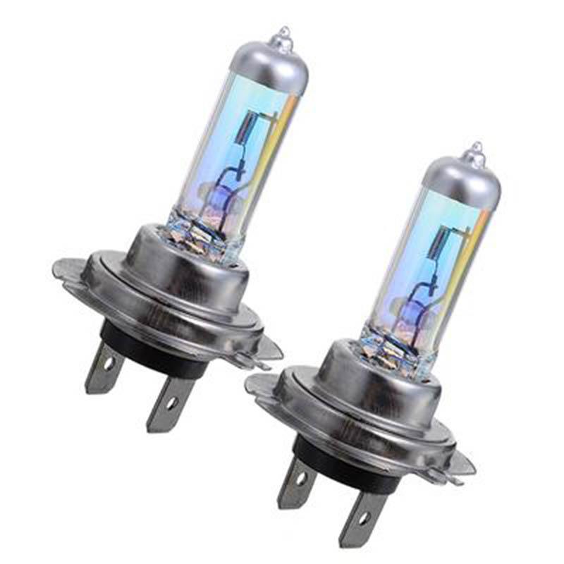 2pcs Car 5500K Car Bulb H7 Xenon Halogen Bulb 12V Headlight Far and Near Light Bulb Super Bright White Light 100W