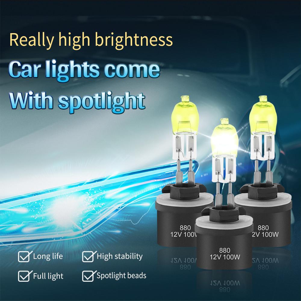 2pcs H1/H3/H4/ H7/H9/H11/880/881/9005/9006 100W 2800K 3000LM White Light Car HOD Headlight Halogen Lamp