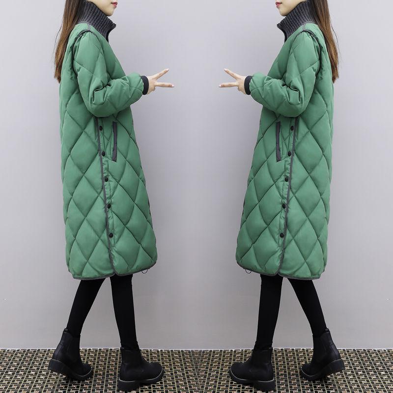 Women's Autumn and Winter Women's Lightweight Mid-length Korean Style Loose Large Size Fashionable Cotton Jacket