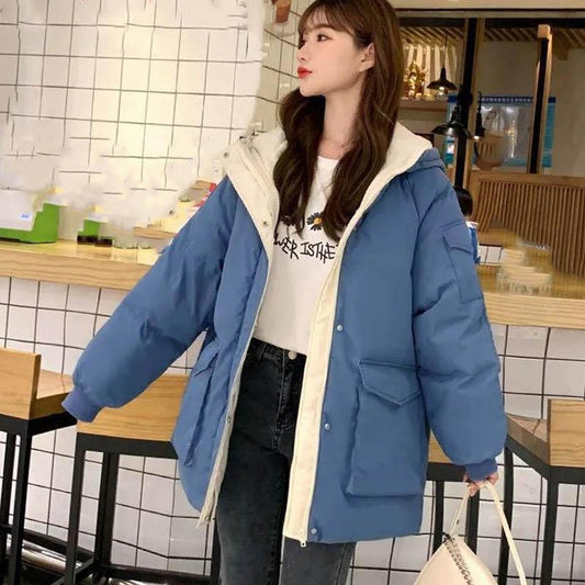 Down Padded Jacket Women's Cotton-padded Jacket Loose Padded Jacket Short Padded Winter Jacket