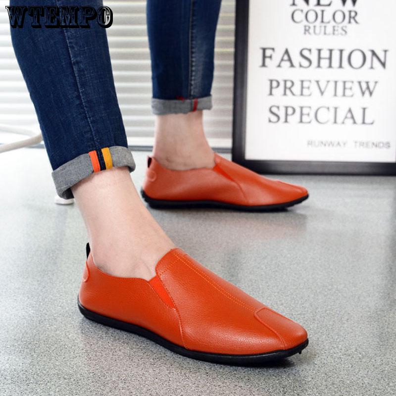 Mens Shoes Casual Summer Men Loafers Leather Moccasins Breathable Slip on Shoes