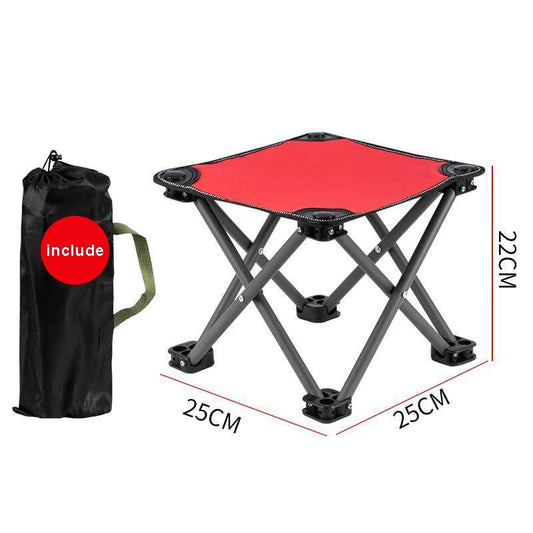 Outdoor Folding Chair Portable Small Stool Household Camping Fishing Chair Travel Essential