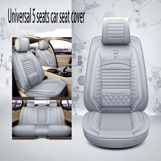 Car Seat Cover Universal 5 set Auto Seat Cushion Leather 5 seats Universal Car seat cover Waterproof