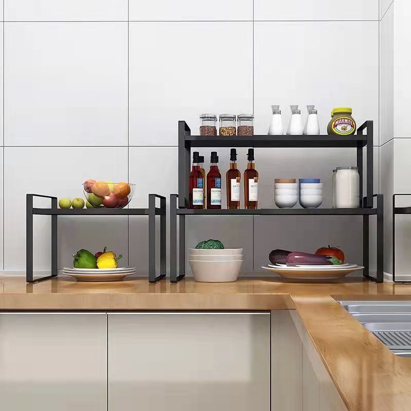 Kitchen Condiment Rack Table Top Storage Rack Table Top Storage Rack Home Organizer Cabinet Compartment Storage Rack Sewer Plate Pan Rack