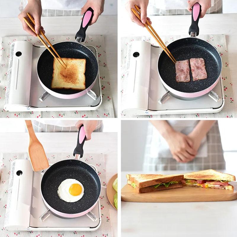 Mai Rice Stone Flat Pot Non-stick Pan Frying Pan Home Pot Omelette Pot Kitchen Utensils Wok