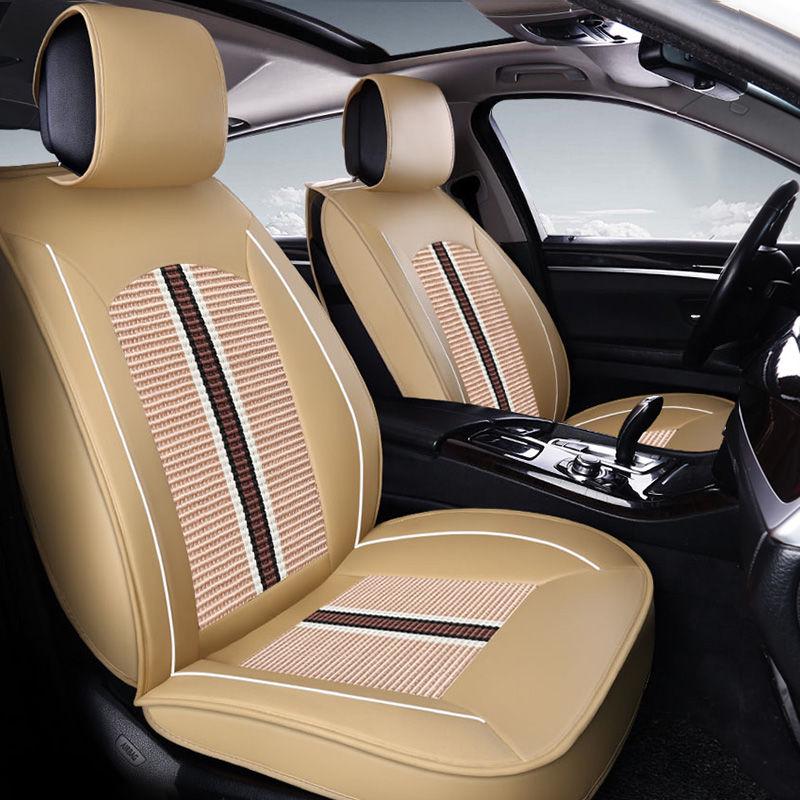 Leather 5 seats Universal Car seat cover Waterproof Car Seat Cover Universal 5 set Auto Seat Cushion