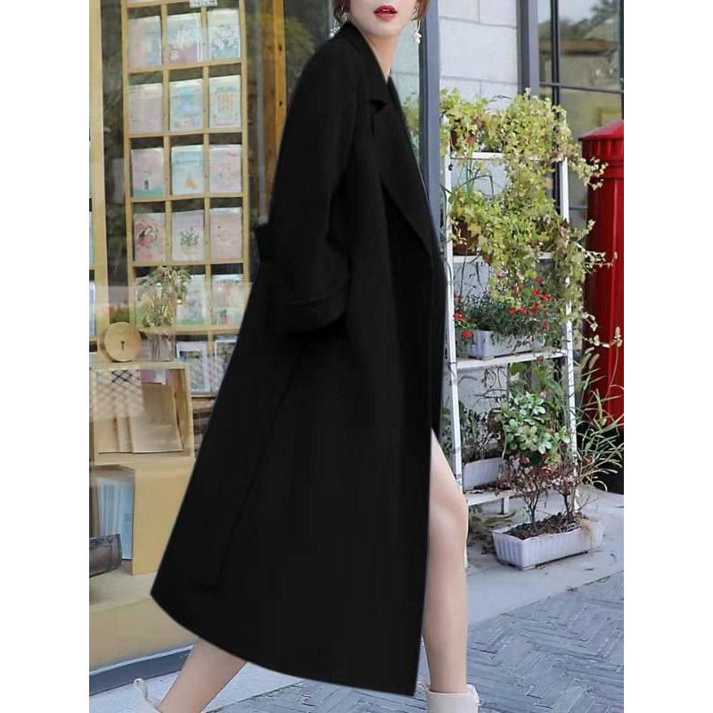 Women Wool Coat 2019 Winter Overcoat Slim Long Wool Jacket Ladies Elegant Wool Blends Outerwear