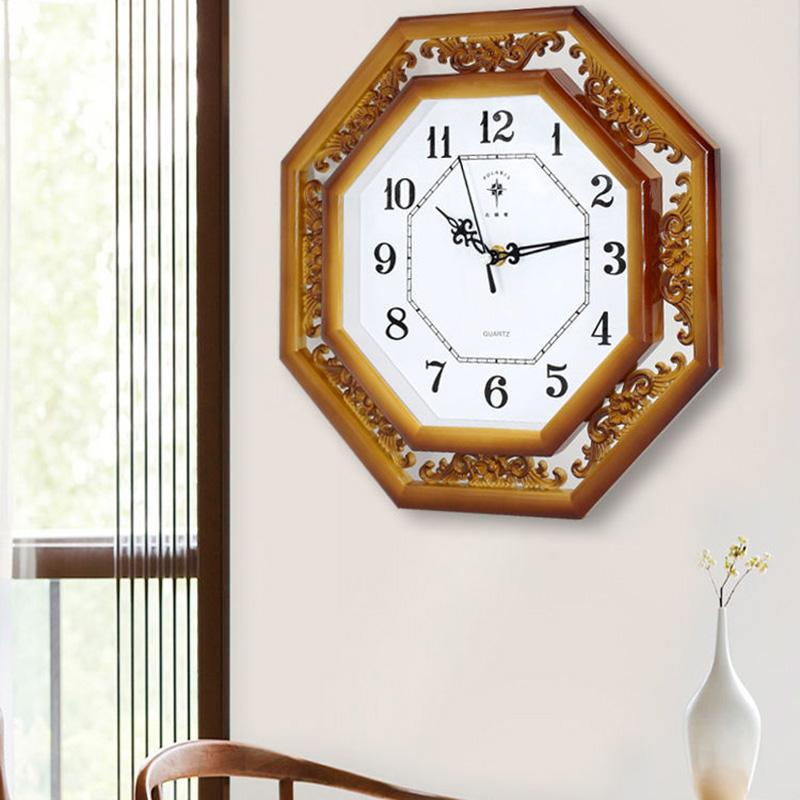 Wall Clock Living Room Home Decoration Chinese Style Clock Home Clock Wall Watch Silent Wall Quartz Clock