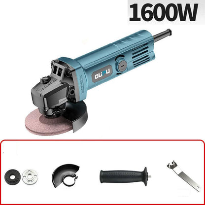 1600W Wired Angle Grinder Handheld Cutting Machine Multifunctional Electric Grinder  16500RPM Polisher