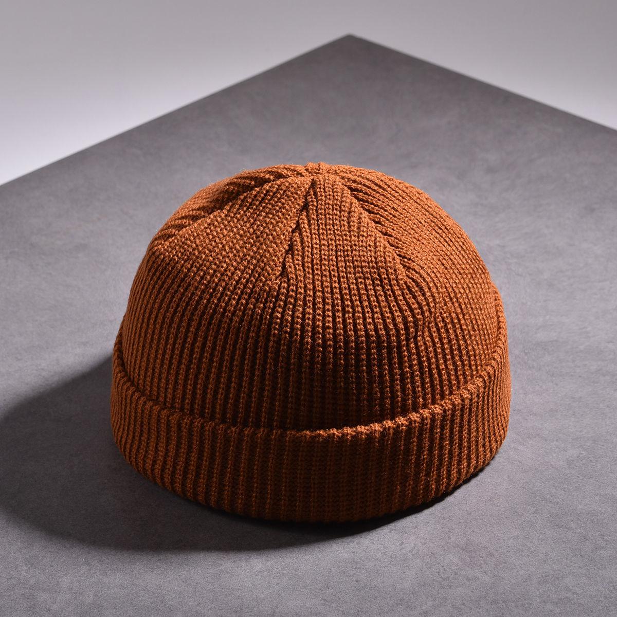 Knitted Hat Ladies Summer Thin Section Autumn and Winter Woolen Hat Male Landlord Hat Tide High Street Cold Hat