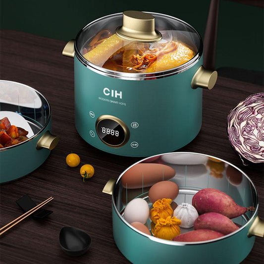 Electric Steamer Multi-function Household Cooking Pot Stainless Steel Electric Steamer Rice Cooker Cooking Soup Electric Stew Pot