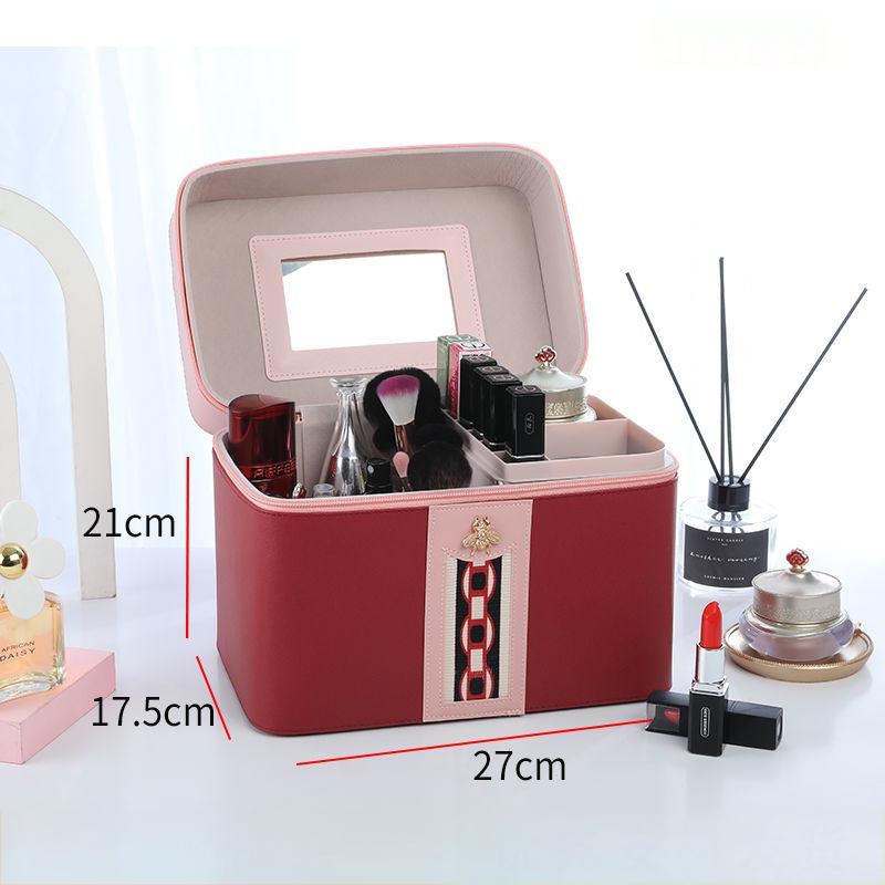 Cosmetic Bag Large-capacity Portable Multi-functional Cosmetic Box Home Desktop Multi-layer Cosmetic Storage Box