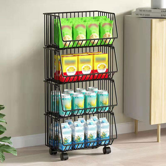 Kitchen Racks Multi-layer Potato Vegetable Racks Sundries Floor Storage Racks Fruit Storage Racks Snack Toy Storage Baskets Shelves Storage Holders