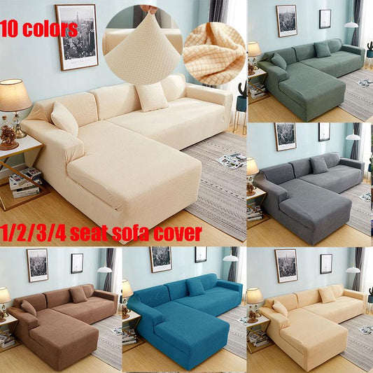 Elastic Stretch Sofa Cover for Living Room Sof Slipcover Couch Covers for Universal Sofas  Sectional L Shaped Slipcover  1/2/3/4 Seat