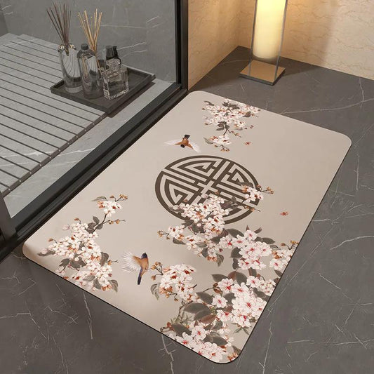 Chinese Diatom Mud Soft Pad Room Door Water Absorption Foot Pad Bathroom Non-slip Mat To Door Home Quick Dry Mat