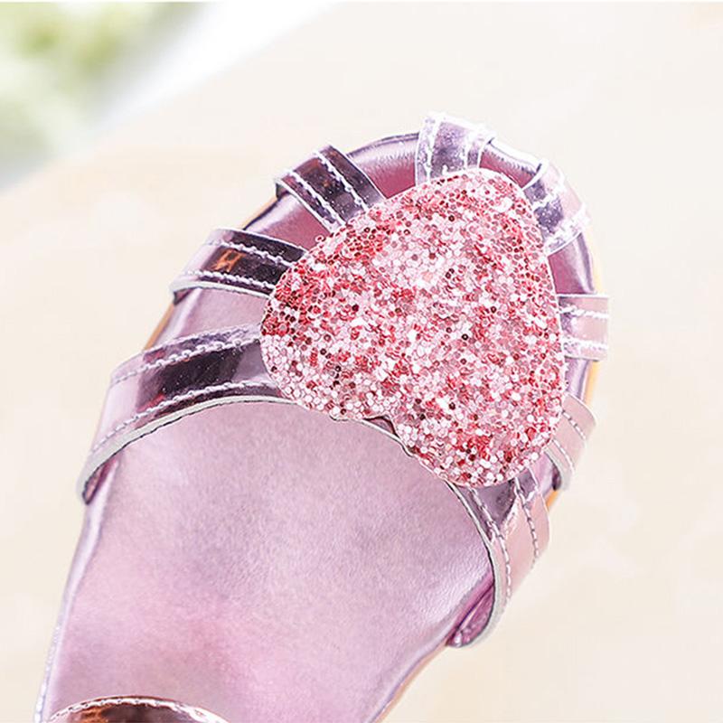 Girls Sandals Princess Shoes Summer Beach Shoes Non-slip Soft Bottom Baotou Sandals Baby Sandals