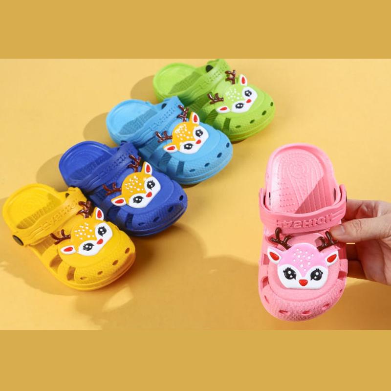 Handsome Children's Spring and Autumn Slippers for Boys and Girls In Summer Non-slip Cute 1-8 Year Old Baby Toddler Shoes Soft-soled Sandals