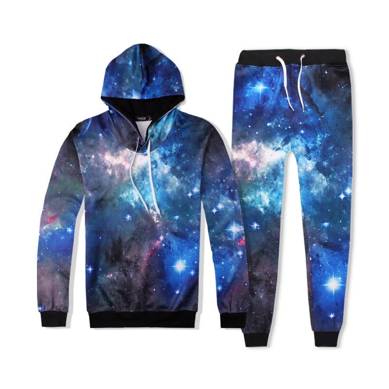 Long sleeve warm trend Sweatshirt suit fashion 3D digital printing hoodie large size clothing