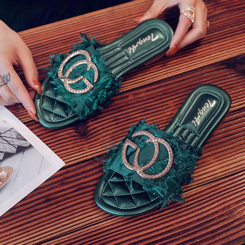 Plus Size 35-40 Summer Women Outdoor Flat Bohemian Beach Wear-resistant Non-slip Office Lady Sandals