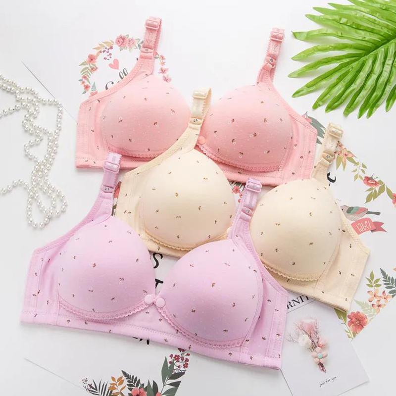 Women's Breastfeeding Breastfeeding Bra with Front Button Opening Comfortable Non-wireless Anti-sagging Underwear