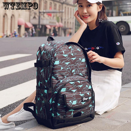 Backpack Unisex Portable Shopping Shoulder Bag Ultralight Travel Backpack