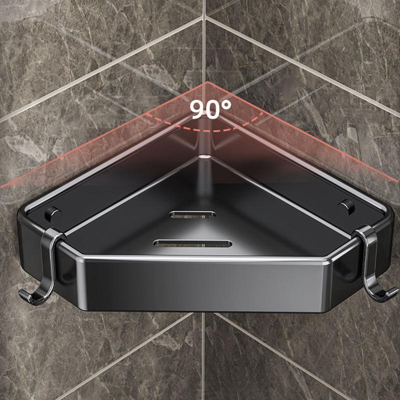 Wash Basin Bathroom Toilet Triangle Shelf Free Punch Wall Bathroom Storage Shelf Kitchen Organizers Wash Rack Shelf