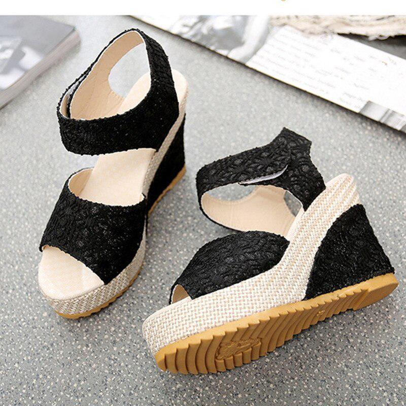 Legend Women's Fashion Wedge Slippers Open Toe Pump Summer High Heel Sandals