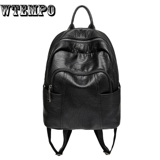 Fashion Women Backpack High Quality Youth Leather Backpacks for Teenage Female School Shoulder Bag