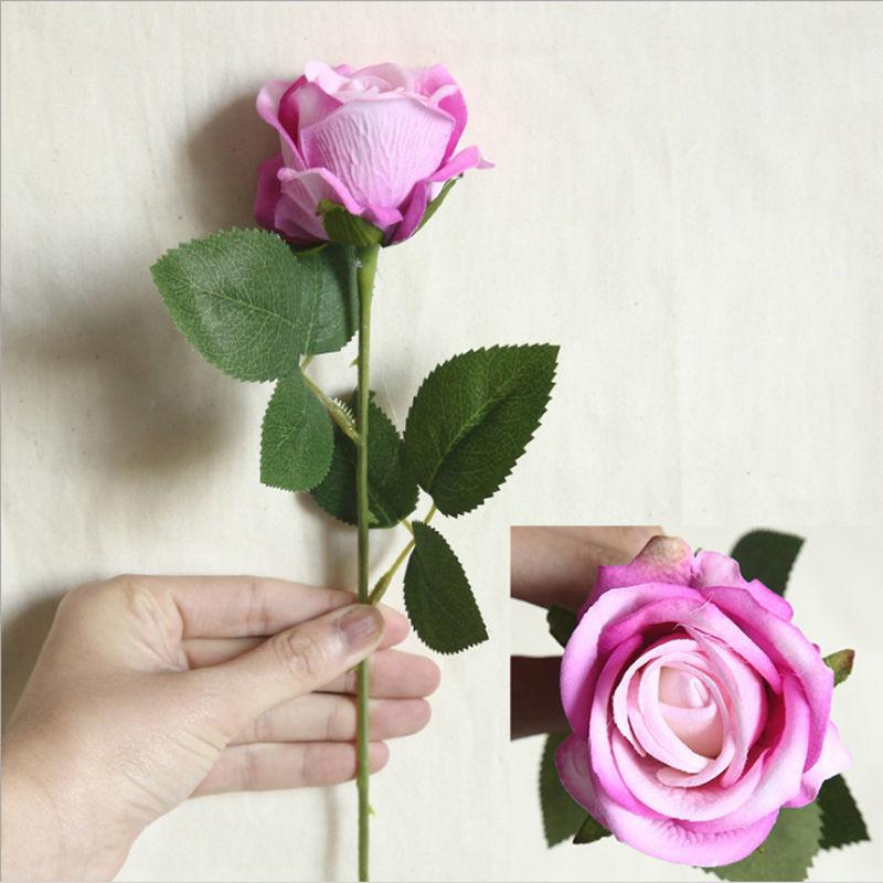 Simulation Rose Bouquet Wedding Home Living Room Floor Decoration Dried Flowers Fake Flowers Silk Flower Ornaments