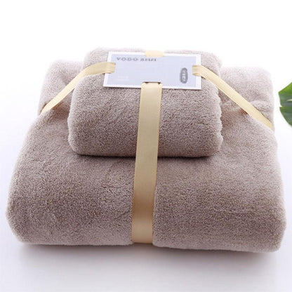 Bath Towel Soft Large Towel Set Thickened Chest Wrapped Pure Cotton Absorbent Soft Bath Quick-drying Coral Fleece Fabric Skin-friendly and Soft