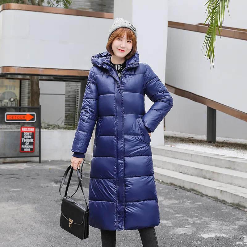 WTEMPO Winter Down Down Padded Jacket Women's Mid-length Over-the-knee Slimming Thin Cotton-padded Jacket