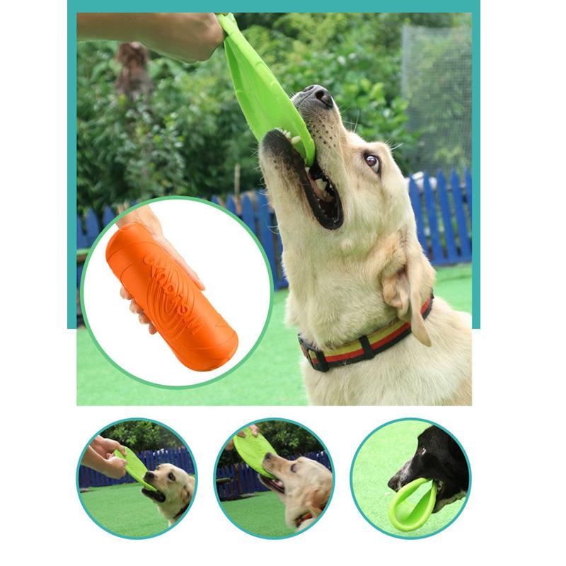 Fashionable Pet Dog Frisbee Pet Toy Frisbee Dog Silicone Resistant Frisbee Floating Training Throwing Toy