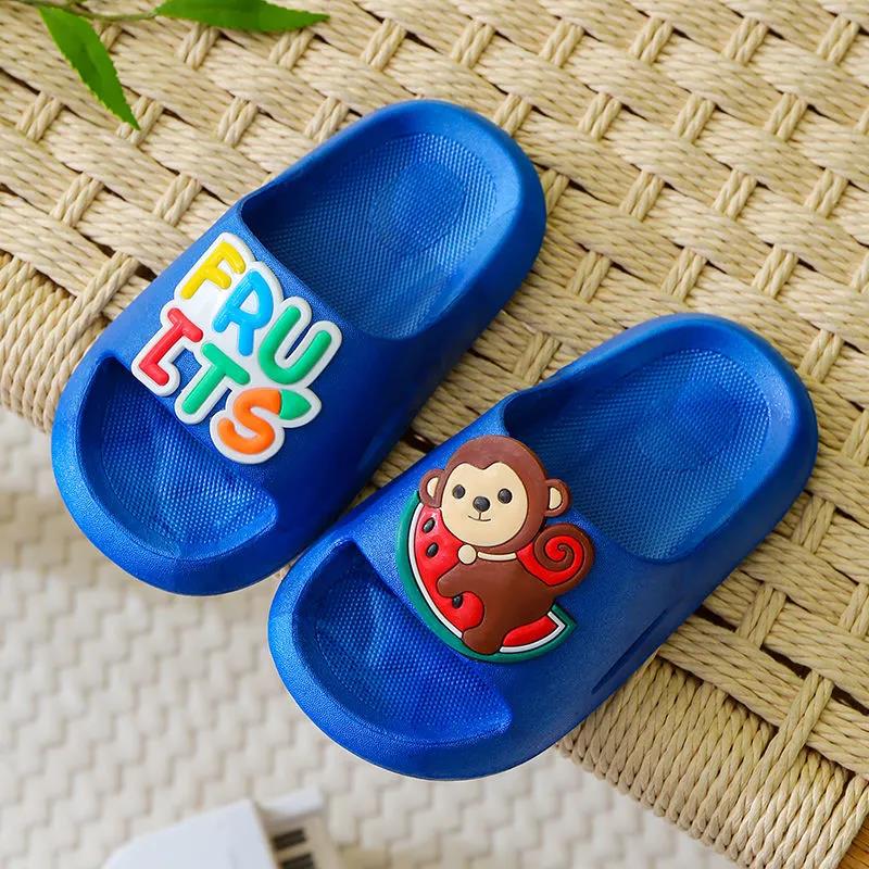 Children's Cute Cartoon Slippers In Summer Boys and Girls Tasteless Antiskid Indoor Home Soft Bottom Non Slip Slippers