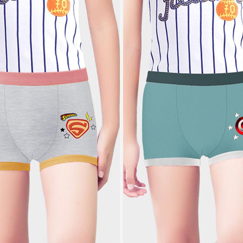 4 PCS/Lot Cotton Boys Boxers Shorts Children Underwear Cartoon Child Boxers Kids Underpants Elastic Soft Panties for Boy